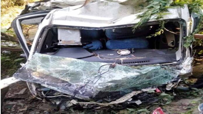 car crashed near Seri-Utip road in Chamba district