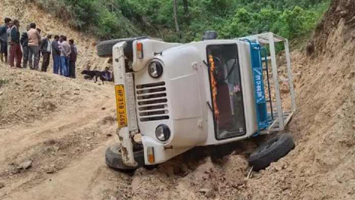 Pickup accident Sundernagar Nihari Mandi Himachal