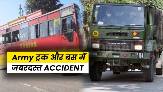 army truck bus Accident Bharwain Mubarakpur Chintpurni