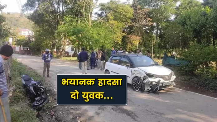 Car and bike Accident Chambi area Sundernagar